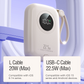 Chargeur portable fin de 10 000 mAh avec câble intégré