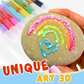 🎨 Stylos Magiques 3D Popcorn — Effet Gonflant à la Chaleur, Encre Sûre & Loisirs Créatifs ✨