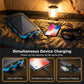 Batterie externe solaire avec double lampe torche et boussole