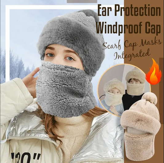 ✨BUY 1 FREE 1 ✨Scarf, Beanie, Protective Mask and Ear Protection Combined Windproof Beanie