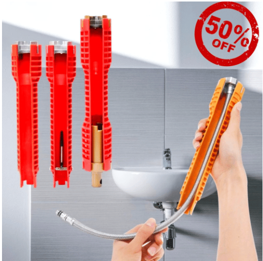 2023 hot selling 8 in 1 multifunctional water pipe sink wrench🔥🔥🔥