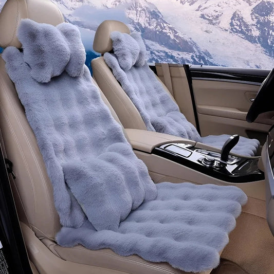 [🚗Best Gift For Car]🎁 💥Luxury Thickened Plush Car Seat Cushion Set
