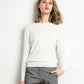 [Best Gift For Her] Faux Cashmere Crew Neck Sweater