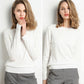 [Best Gift For Her] Faux Cashmere Crew Neck Sweater