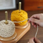 Wood Spinning Yarn Holder with Twirling Mechanism