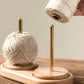 Wood Spinning Yarn Holder with Twirling Mechanism