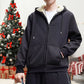 Men’s Thickened Faux Cashmere Hoodie Cardigan - Great Gift