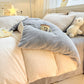 [Warm gift] Thickened plush 4-piece sheet set