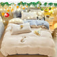 [Warm gift] Thickened plush 4-piece sheet set