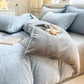 [Warm gift] Thickened plush 4-piece sheet set