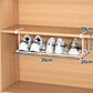 Stainless Steel Multifunctional Clip-on Shoe Rack for More Space for Shoe Cabinet