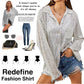 Fashionable Sequin Long Sleeve Turn-down Collar Casual Shirt