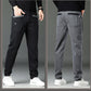 Ideal Gift - Men's Casual Stretch Straight Leg Pants with Large Pockets