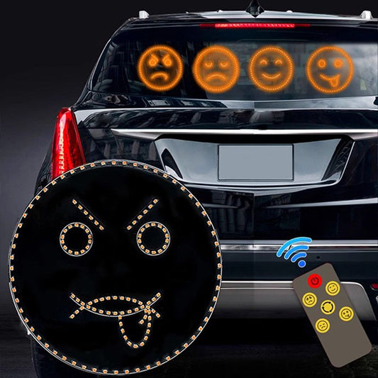 Creative Smile Emoticon Light with Remote - Great Car Gift!