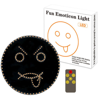 Creative Smile Emoticon Light with Remote - Great Car Gift!