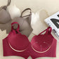 Comfortable Gathering Large-Looking No Steel Ring Bra