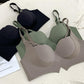 Comfortable Gathering Large-Looking No Steel Ring Bra