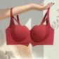 Comfortable Gathering Large-Looking No Steel Ring Bra