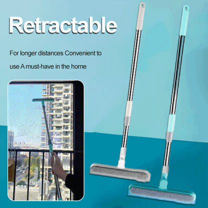 Stretchable Rotating Double-sided Glass Cleaning Tool - Effortless Glass Cleaning at Your Fingertips